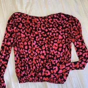Pink and orange cheetah long sleeve